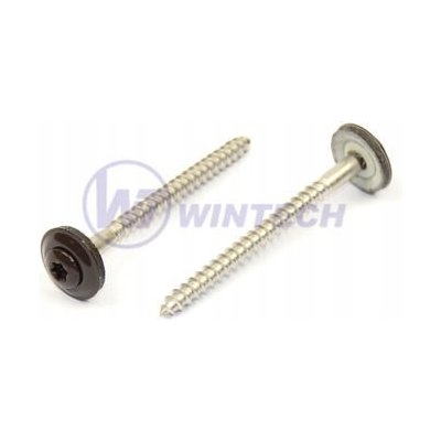 Klemp.šroub + EPDM, RAL 8019 4,5 x 25 A2 / balení 200 ks – Hledejceny.cz