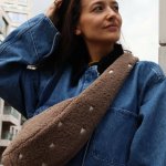 Studio Noos Crossbody taška Mini Teddy Brown Hearts – Zboží Dáma