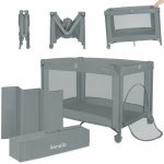 Lionelo cestovní postýlka AMELIE GREY CONCRETE – Sleviste.cz