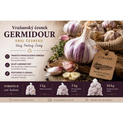 HANČ Vraňany Vraňanský česnek Germidour 5 kg – Hledejceny.cz