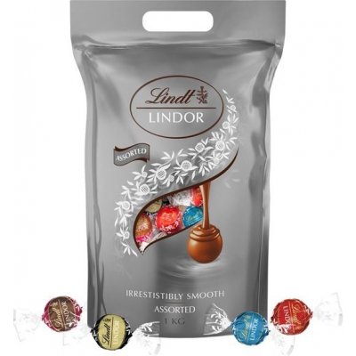 Lindor Čokoládové pralinky stříbrný mix 1 kg – Zboží Dáma