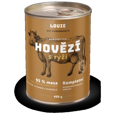 Louie Dog Hovězí s rýží 1200 g