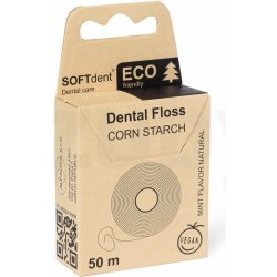 SOFTdent ECO Corn Starch dentální nit Mint 50 m