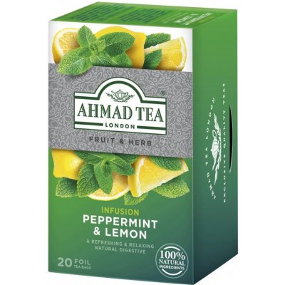 Ahmad Tea Peppermint and Lemon alupack 20 sáčků 1,5 – Sleviste.cz