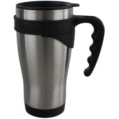 Pro Tech shop termohrnek s dvojitou stěnou a rukojetí 400 ml černý – Hledejceny.cz