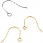 Náušnicové háčky 18x0,8mm z chirurgické oceli - 1ks+B - Nerez SL / 1Ks – Hledejceny.cz