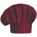 EGOchef Vysoká kuchařská čepice vysoká bordó E-7000003C – Sleviste.cz