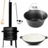 Outdoorový kotlík Perfect Home Partyset37 Kotlíková souprava s WOK pánví 10,8L, 5ks