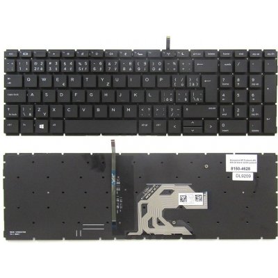 česká klávesnice HP Probook 450 455 G6 G7 CZ/SK podsvit