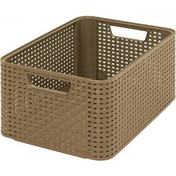 CURVER Úložný box "RATTAN STYLE2"- L - dark mocha