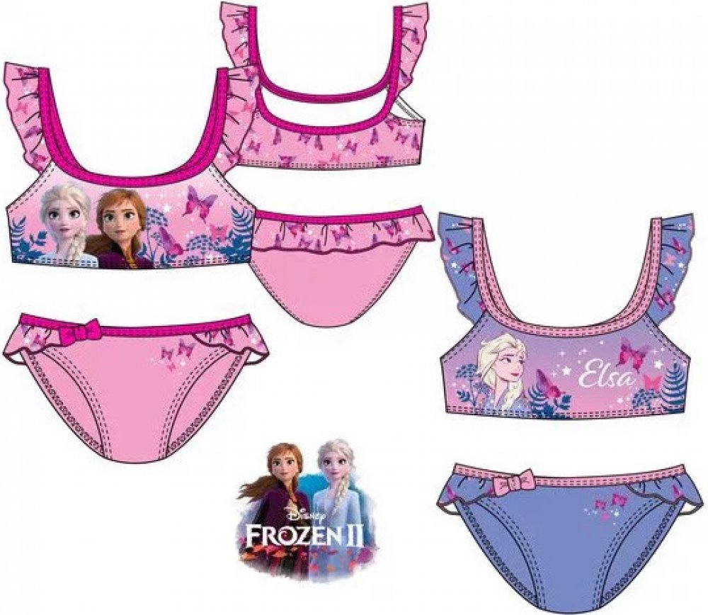 Javoli Dvojdílné plavky Disney Frozen růžové | Srovnanicen.cz