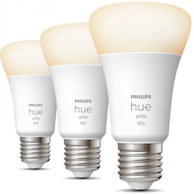 Philips Hue White LED žárovka 9W 800lm 60W E27 3ks – Hledejceny.cz