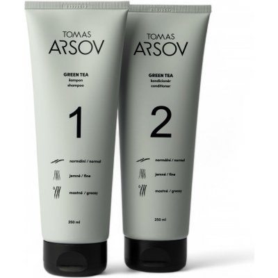 Tomas Arsov GREEN TEA šampon 250 ml + kondicionér 250 ml set – Sleviste.cz