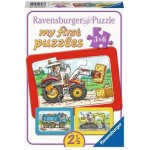 Ravensburger Moje první Rámové Bager Traktora Vyklápěčka 3 x 6 dílků – Zboží Mobilmania