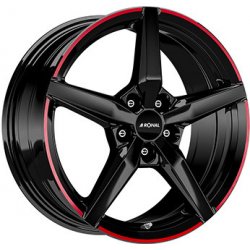 Ronal R69 8x18 5x112 ET45 black red rim