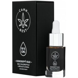 Cannrest 10% CBG kokosový olej s příchutí citrón 15 ml