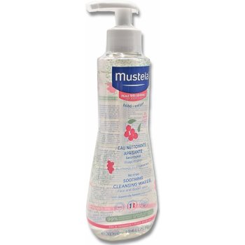 Mustela Bébé Soothing Cleansing Water No-Rinse čisticí voda na obličej a tělo pro děti od narození pro děti 300 ml