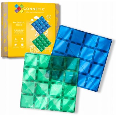 Connetix Rainbow Blue & Green Base Plate 2 ks – Zboží Dáma
