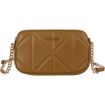 David Jones hnědá elegantní prošívaná crossbody kabelka [dh] cm6792 – Zboží Mobilmania