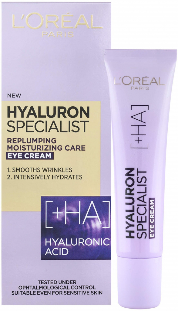 L'Oréal Hyaluron Specialist Vyplňující hydratační oční krém 15 ml od 172 Kč  - Heureka.cz