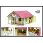 Kids Globe dřevěné koňské stáje s dílnou 1:24 – Zboží Dáma