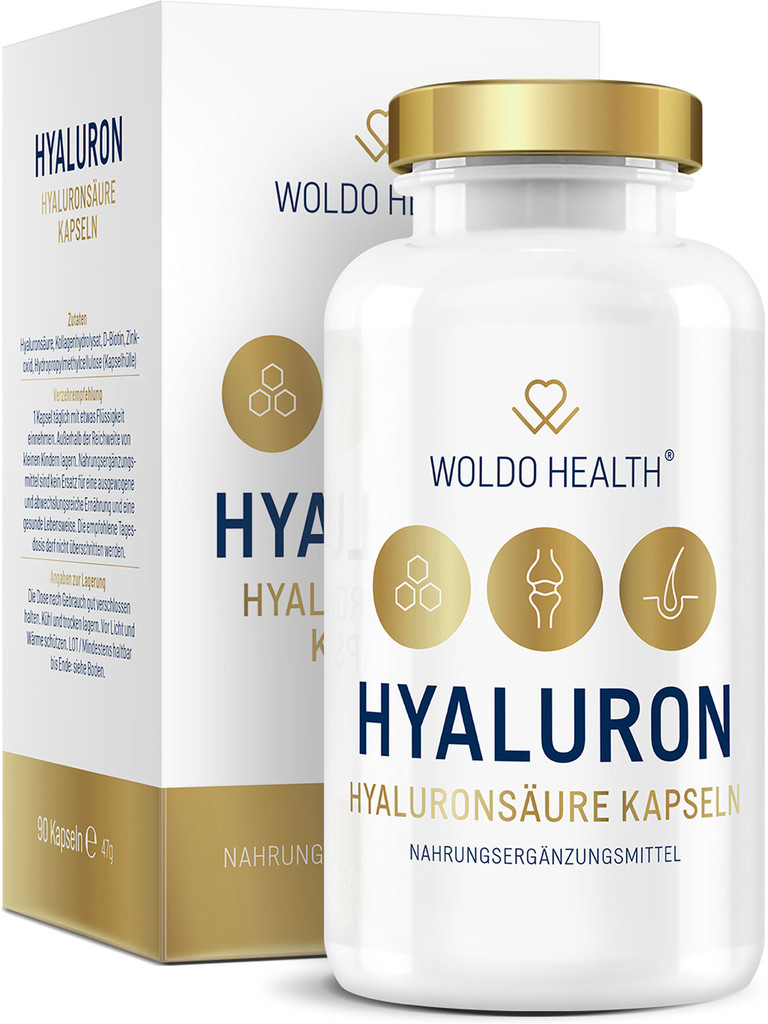 WoldoHealth Kyselina hyaluronová 90 kapslí