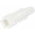 Hmoždinka stavební HM 10 MM, do měkkých mat., s lemem (čtyřhranná), uzlovací, bílá – Zboží Mobilmania