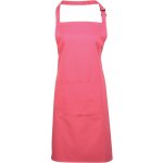 Premier PR154 Zástěra s laclem a kapsou na břiše Colours červená fuchsia – Hledejceny.cz