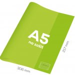 Junior Obal na sešit A5 PVC 306x217 mm Neon Color průhledný zelený – Zboží Mobilmania