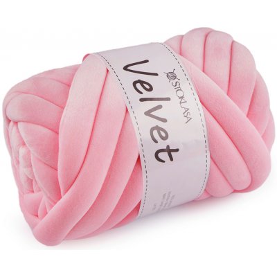 Příze Marshmallow silná Velvet 500 g - Světle růžová – Zboží Dáma