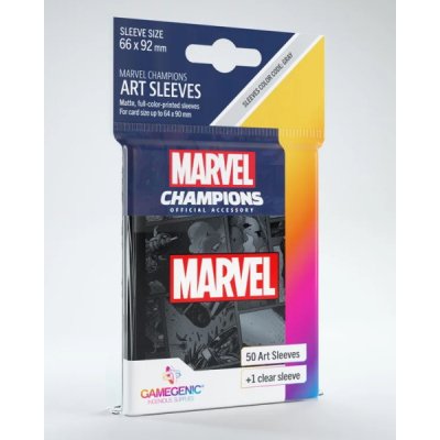 Marvel Champions Art Sleeves Marvel Black 50+1 Sleeves – Zboží Mobilmania