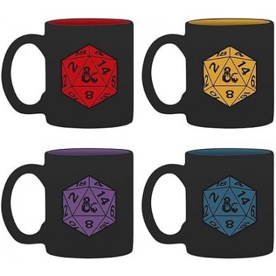 ABYstyle hrnků na espresso Dungeons & Dragons D20 4 x 110 ml – Zboží Mobilmania