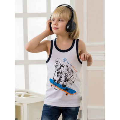 Winkiki Kids Wear chlapecké tílko Gorilla bílá – Hledejceny.cz