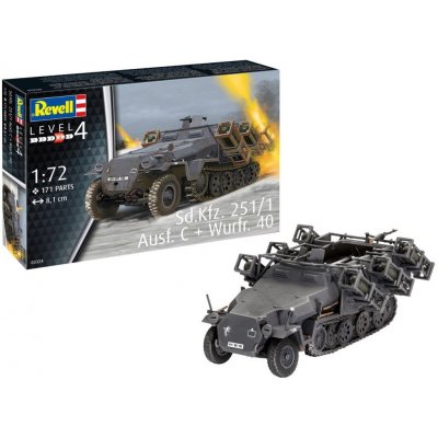 Revell slepovací model Sd. Kfz. ausf. C + Wurfr. 40 1:72 251:1