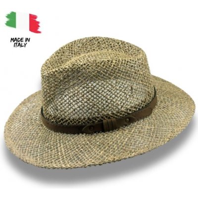 Krumlovanka pánský letní slaměný klobouk Fedora Paglia P-931-74 – Zboží Dáma