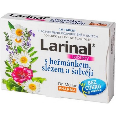 MULLER PHARMA Larinal s heřmán.slézem a šalvějí 16 tablet – Hledejceny.cz