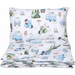 EliNeli povlečení Kempování se Zvířátky zelené 90 x 120 cm – Zboží Dáma