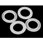 Průchodka zacvakávací vnitřní Ø42 mm / na záclony a závěsy - bílá lesk (10 sada) – Sleviste.cz