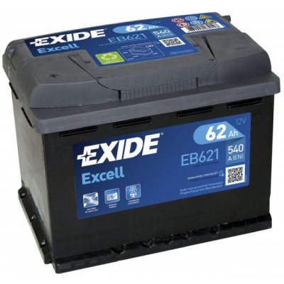 Exide Excell 12V 62Ah 540A EB621 – Hledejceny.cz