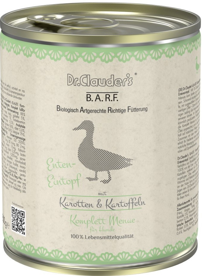 Dr.Clauder\'s BARF Komplettmenue Enteneintopf Dog 800 g