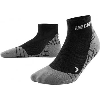 CEP Kotníkové outdoorové ponožky LIGHT MERINO dámské II black