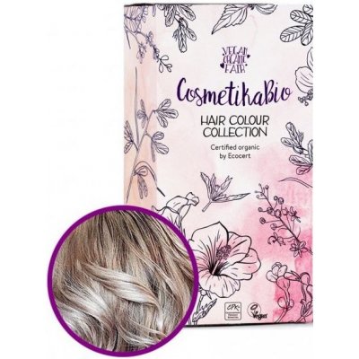 Cosmetikabio 100 % přírodní barva na vlasy popelavá blond 100 g