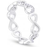 Ellami Dámský rhodiovaný prsten, nekonečno se zirkony 4000346 – Zboží Dáma Ellami Dámský rhodiovaný prsten, nekonečno se zirkony 4000346 – Zboží Dáma