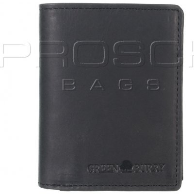 Greenburry kožená peněženka Mini 1813 BL 20 černá – Zboží Mobilmania