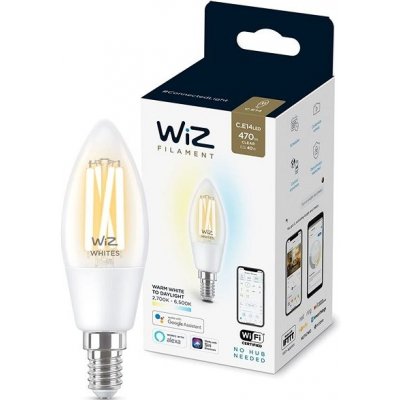 WiZ Tunable White 40W E14 C35 Filament – Zboží Živě