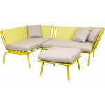 NLKAJA Zahradní sedací souprava MAUDI žlutá + zdarma držák na květináče KJ96916230 – Hledejceny.cz