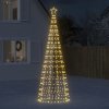 Vánoční osvětlení DKD HOME DECOR LED vánoční stromek se zemními hČervenáy 570 LED teplá bílá 300 cm