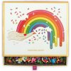 Puzzle Galison Metalické tvarové Rainbow Hand 750 dílků