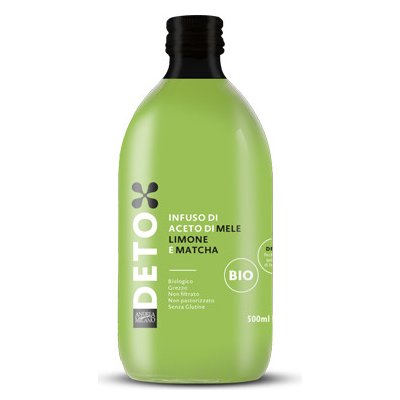 Acetificio Andrea Milano DETOX Bio jablečný ocet s citronem a matcha 500 ml