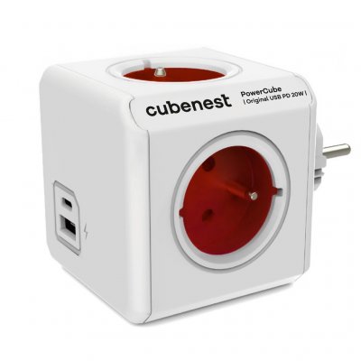 Cubenest PowerCube Original USB A+C PD 20 W červená – Hledejceny.cz